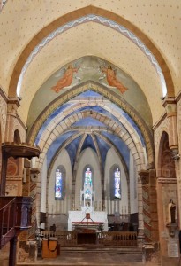 église de Brousse (63)  l'Arc Doubleau après la restauration